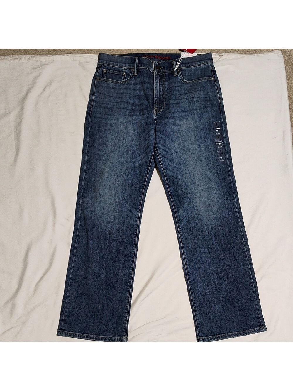 Lucky Brand Men's Dark Blue Straight Jeans